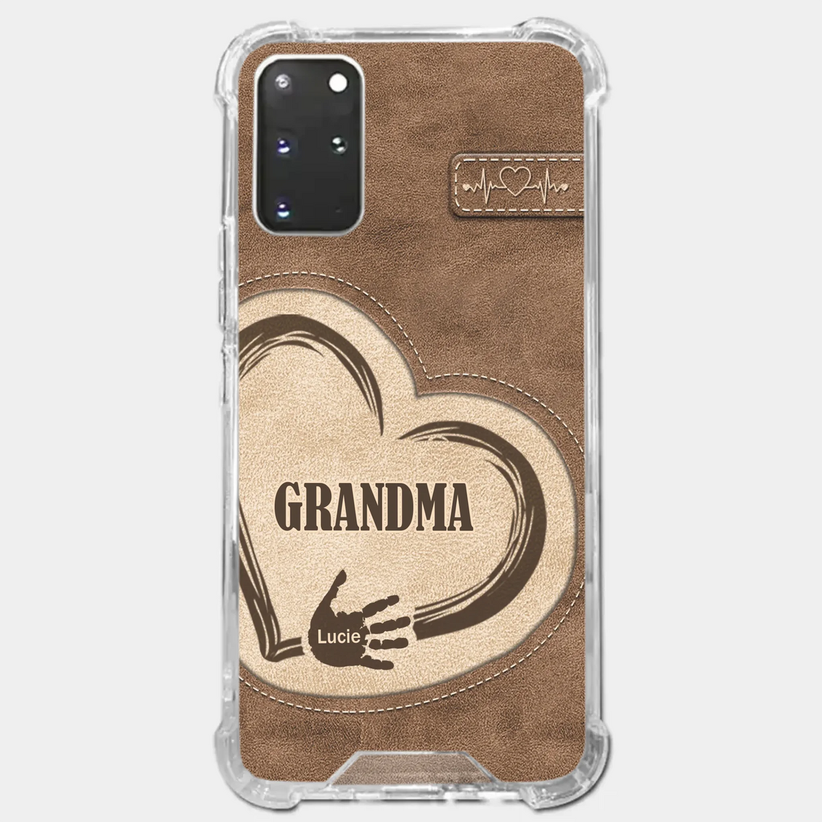 The Heart Of Our Home Is Family - Family Personalized Custom Clear Phone Case - Gift For Family Members