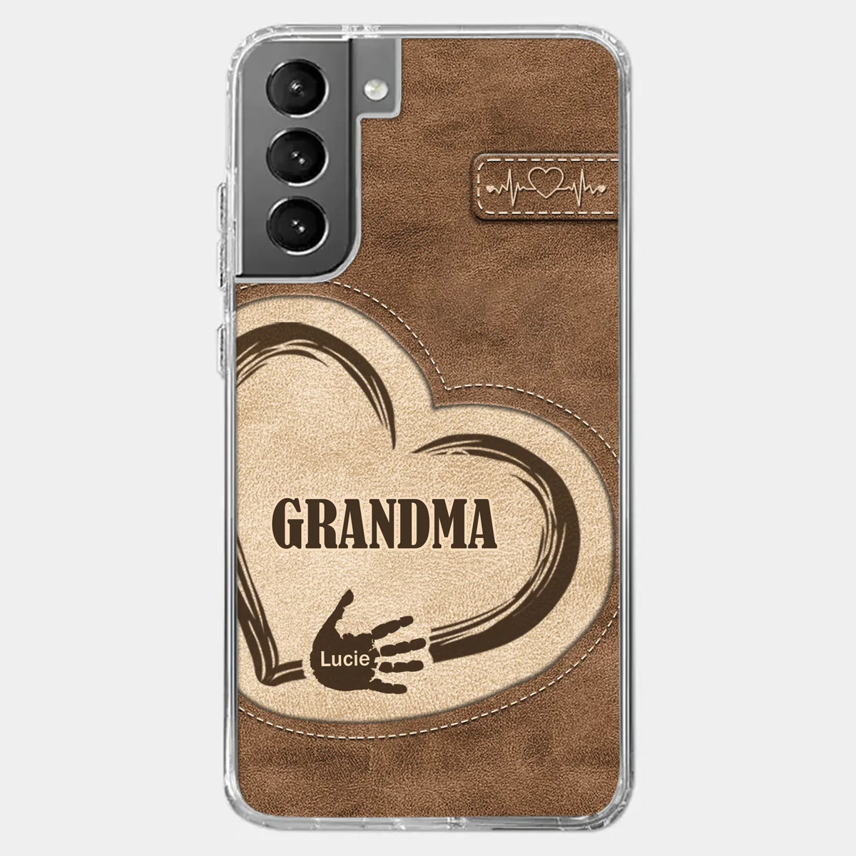 The Heart Of Our Home Is Family - Family Personalized Custom Clear Phone Case - Gift For Family Members