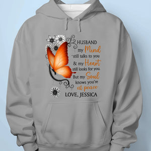 We Are Bound By Love And Wings - Memorial Personalized Custom Unisex T-shirt, Premium T-shirt, Hoodie - Sympathy Gift For Family Members