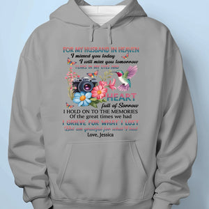 Missing You Every Day, Loving You Always - Memorial Personalized Custom Unisex T-shirt, Premium T-shirt, Hoodie - Sympathy Gift For Family Members