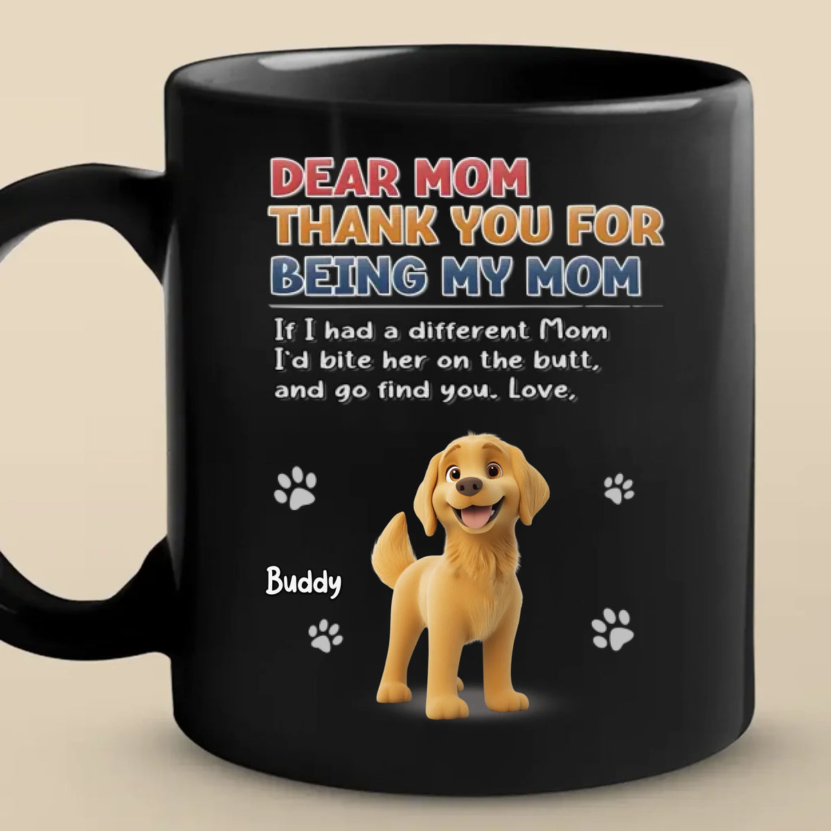 Thank You For Being Our Mom - Dog Personalized Custom Mug - Gift For Pet Owners, Pet Lovers