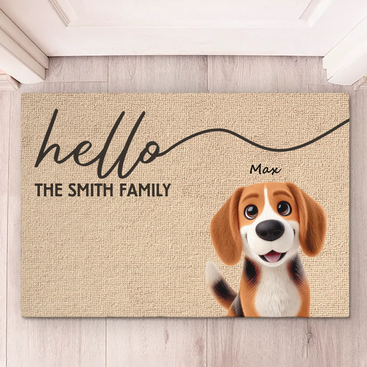 Our Sweet Home - Dog & Cat Personalized Custom Home Decor Decorative Mat - House Warming Gift For Pet Owners, Pet Lovers