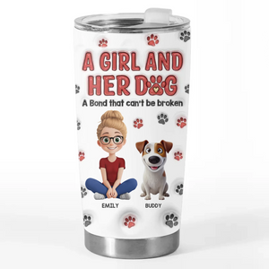 Best Friends Have Paws - Dog Personalized Custom 3D Inflated Effect Printed Tumbler - Gift For Pet Owners, Pet Lovers