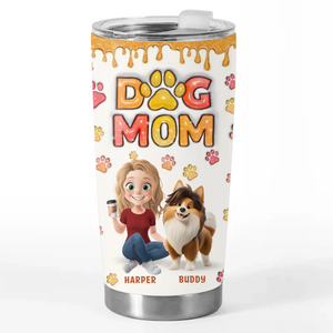 Fur Babies, Forever - Dog Personalized Custom 3D Inflated Effect Printed Tumbler - Gift For Pet Owners, Pet Lovers