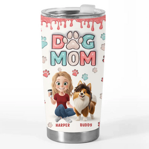 Dogs Are My Heart - Dog Personalized Custom 3D Inflated Effect Printed Tumbler - Gift For Pet Owners, Pet Lovers