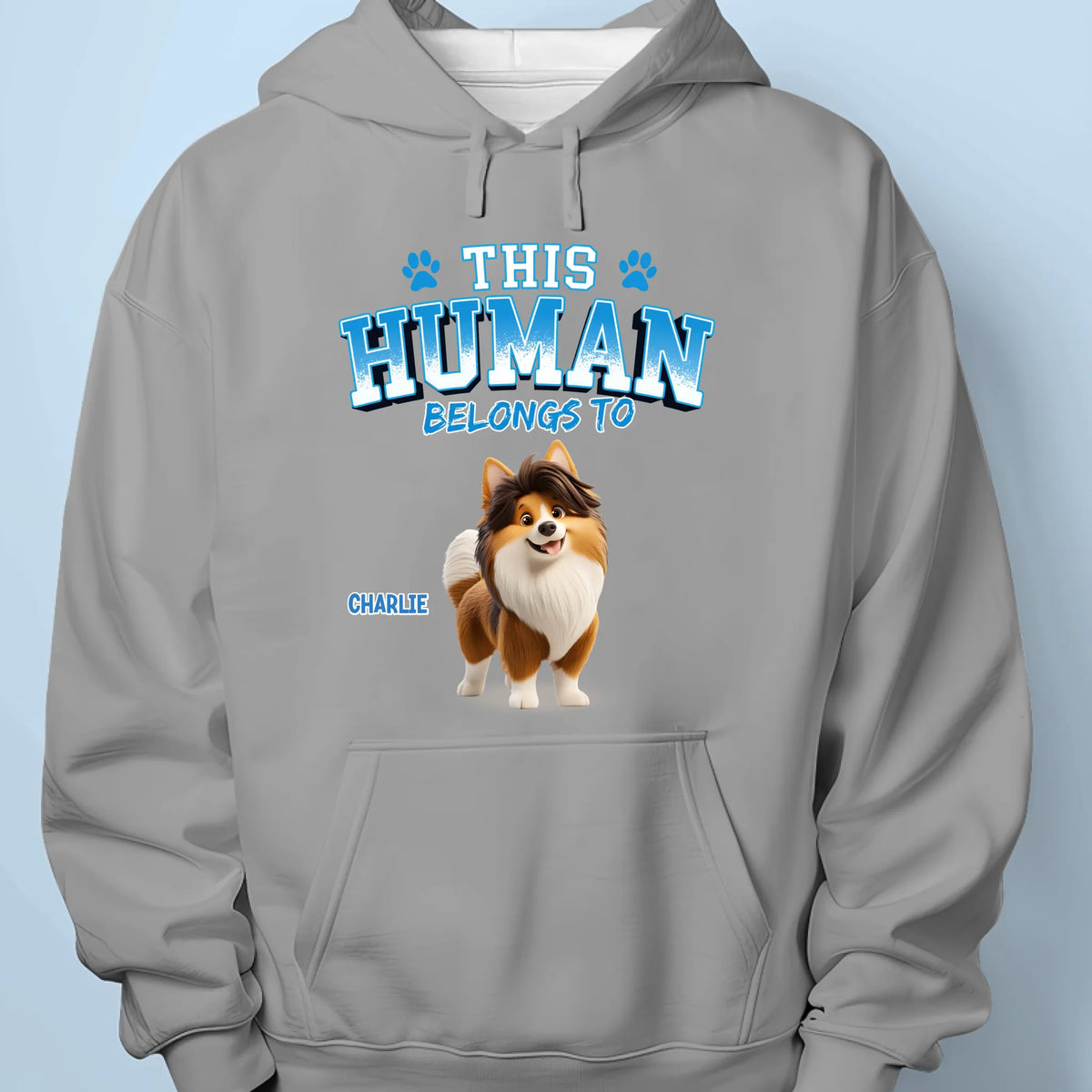This Human Is Property Of The Dog - Dog Personalized Custom Unisex T-shirt, Premium T-shirt, Hoodie - Gift For Pet Owners, Pet Lovers