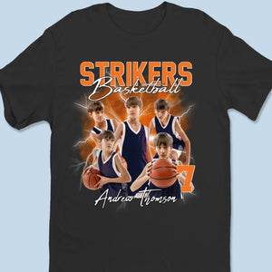 Custom Photo Dream Big, Play Hard - Personalized Custom Unisex T-shirt, Premium T-shirt, Hoodie - Gift For Sport Lovers, Sport Players