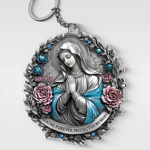 No Storm Can Shake Your Faith - Memorial Personalized Custom Shaped Acrylic Keychain - Sympathy Gift For Family Members