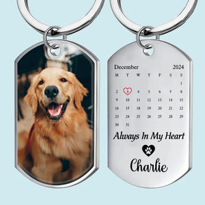 Custom Photo Cherished Memories, Endless Love - Memorial Personalized Custom Keychain - Sympathy Gift For Pet Owners, Pet Lovers