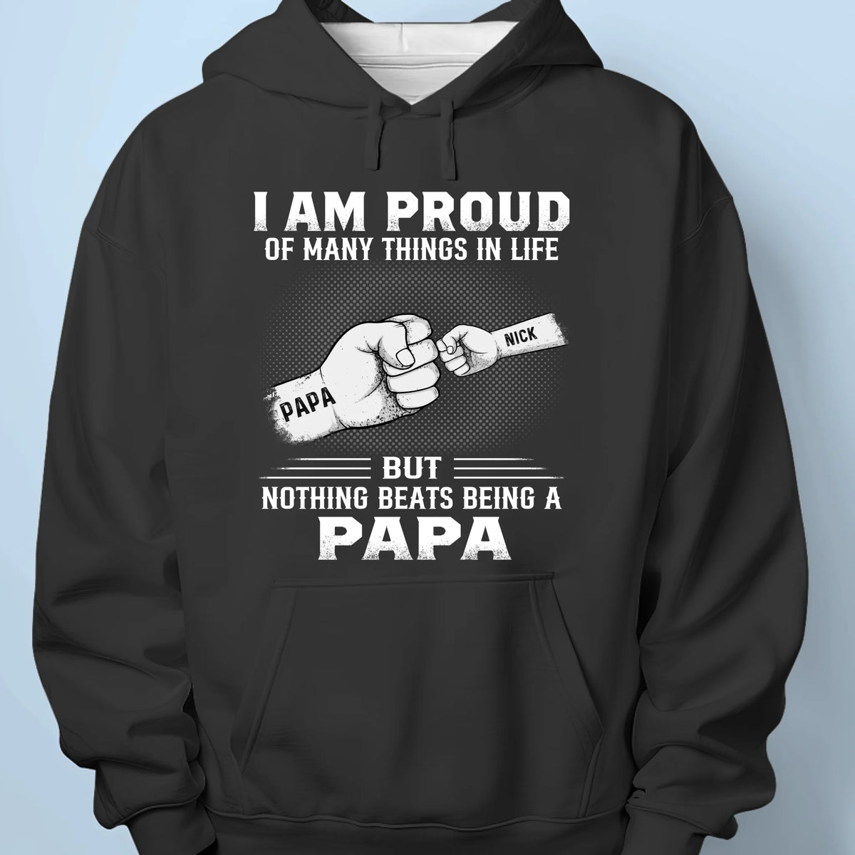 I Am Proud Of Many Things In Life But Nothing Beats Being A Father - Family Personalized Custom Unisex T-shirt, Premium T-shirt, Hoodie - Father's Day, Gift For Dad, Grandpa