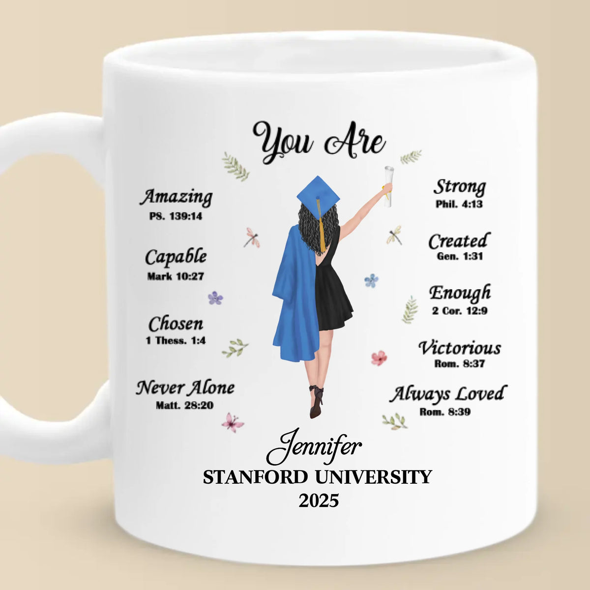 Believe In Yourself And All That You Are - Family Personalized Custom Mug - Graduation Gift For Family Members, Siblings, Brothers, Sisters