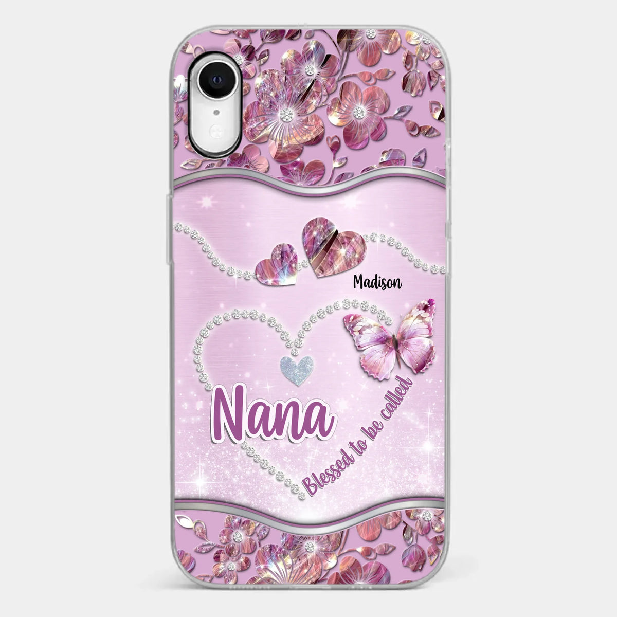 Grandkids Fill Nana’s Life With Love - Family Personalized Custom Clear Phone Case - Mother's Day Gift For Mom, Grandma