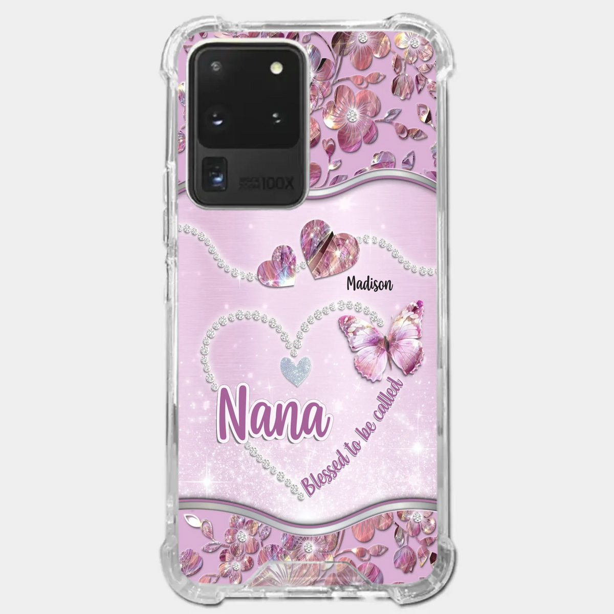 Grandkids Fill Nana’s Life With Love - Family Personalized Custom Clear Phone Case - Mother's Day Gift For Mom, Grandma