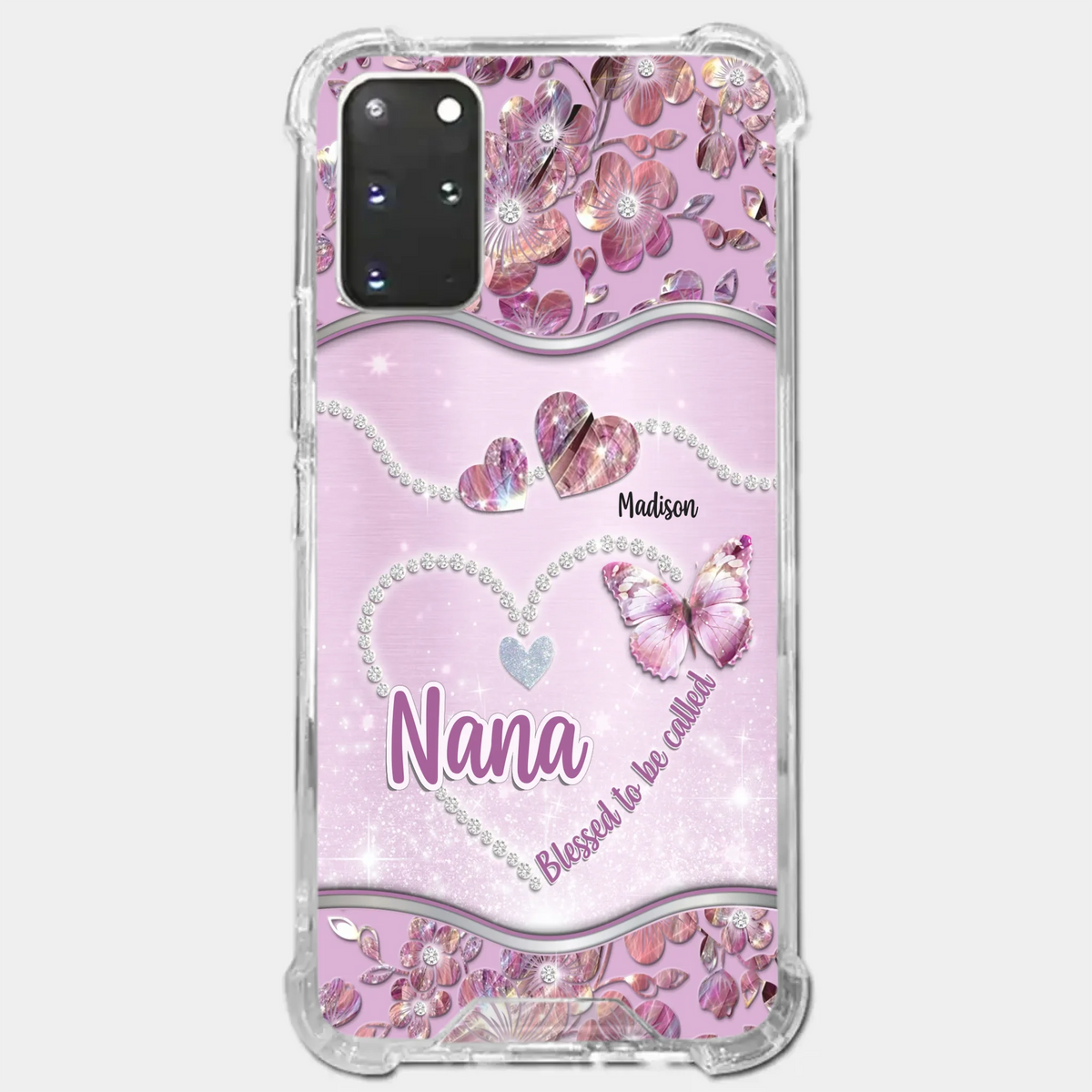 Grandkids Fill Nana’s Life With Love - Family Personalized Custom Clear Phone Case - Mother's Day Gift For Mom, Grandma