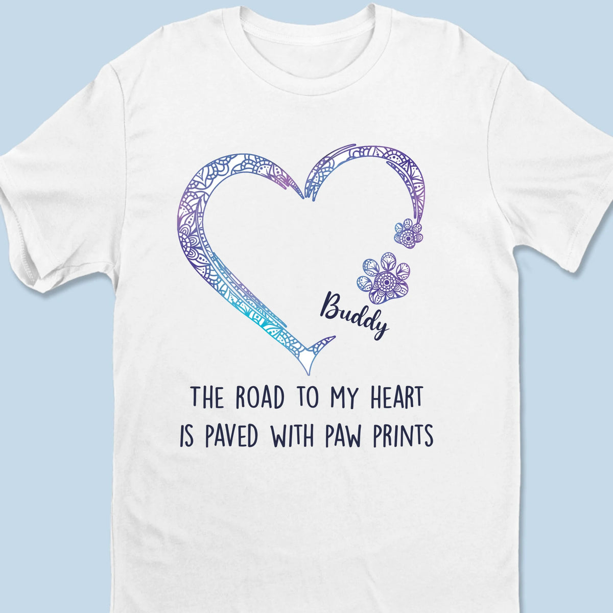 Every Paw Print Tells A Story - Dog Personalized Custom Unisex T-shirt, Premium T-shirt, Hoodie - Gift For Pet Owners, Pet Lovers