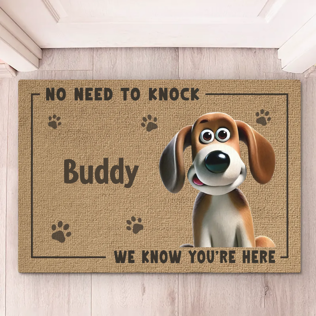 Our Pawsome Greeters Are Always On Duty - Dog Personalized Custom Home Decor Decorative Mat - House Warming Gift For Pet Owners, Pet Lovers