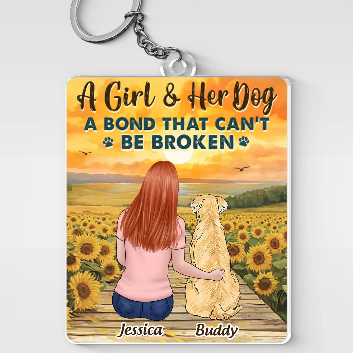 A Friend For A Lifetime - Dog Personalized Custom Shaped Acrylic Keychain - Gift For Pet Owners, Pet Lovers