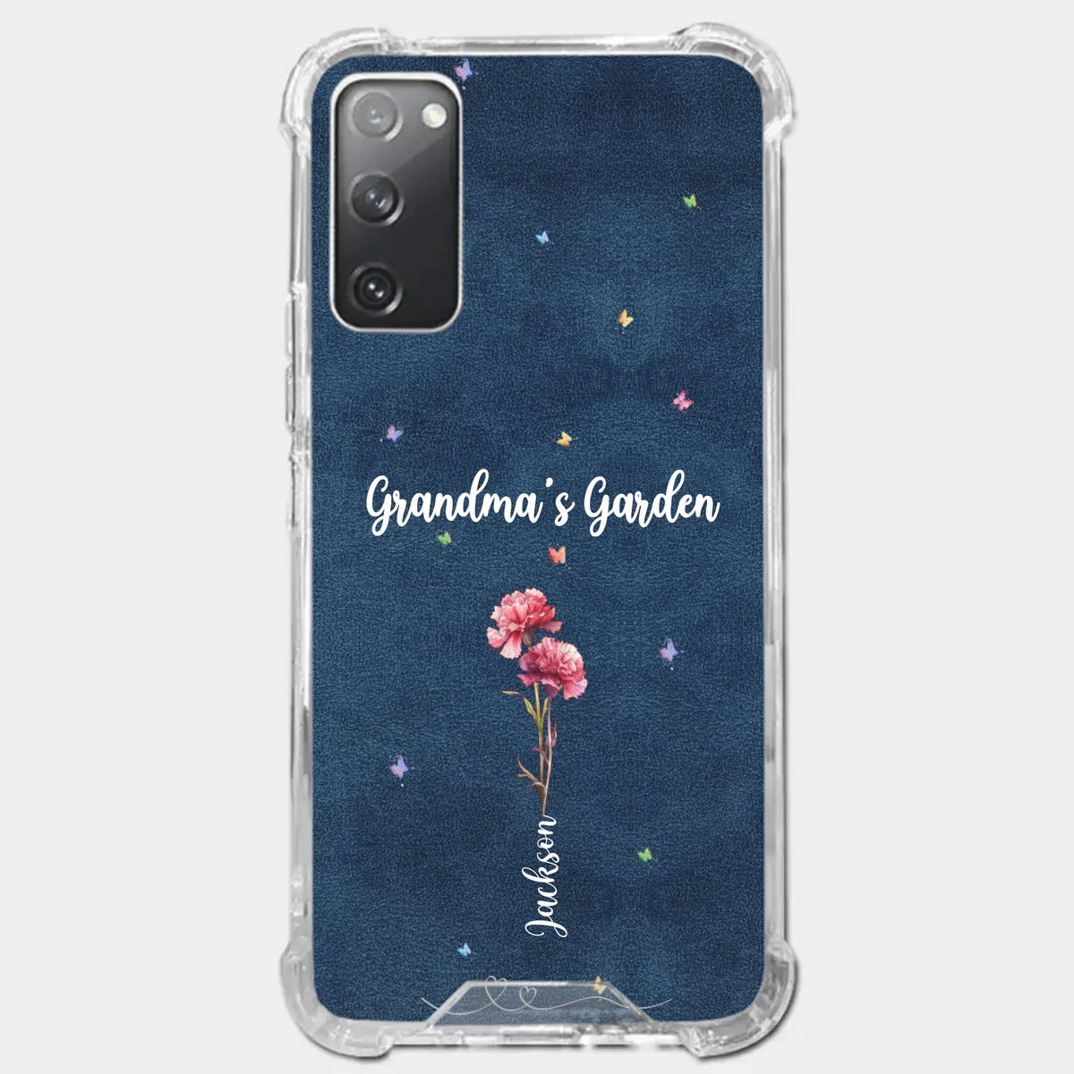 Her Garden Grows With Love - Family Personalized Custom Clear Phone Case - Mother's Day, Gift For Mom, Grandma