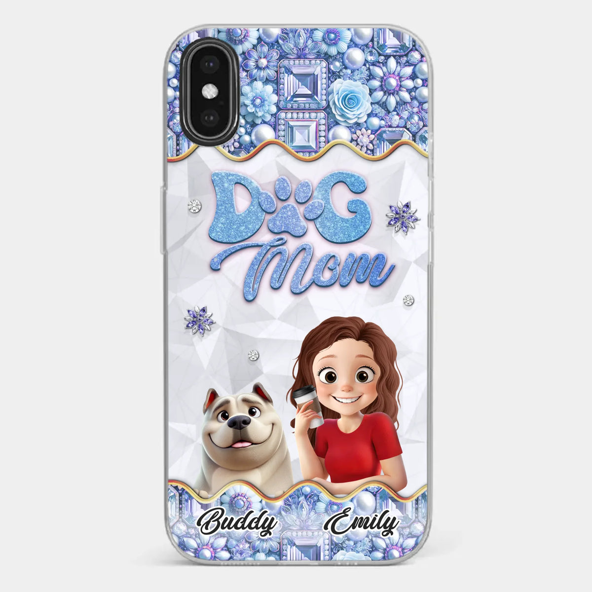 My Dog, My Family - Dog Personalized Custom Clear Phone Case - Gift For Pet Owners, Pet Lovers