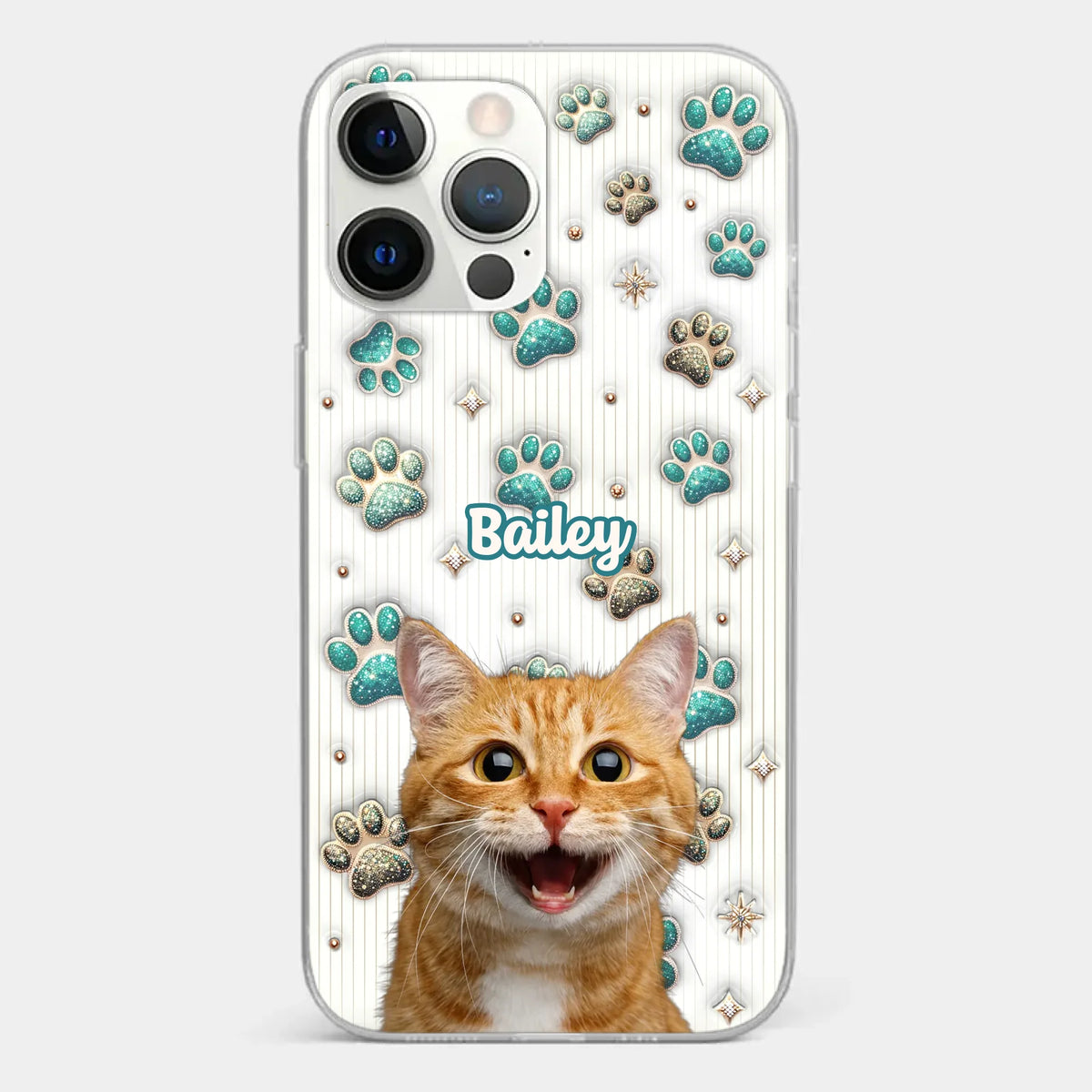 Custom Photo Cuteness Overload In Every Call - Dog & Cat Personalized Custom 3D Inflated Effect Printed Clear Phone Case - Gift For Pet Owners, Pet Lover