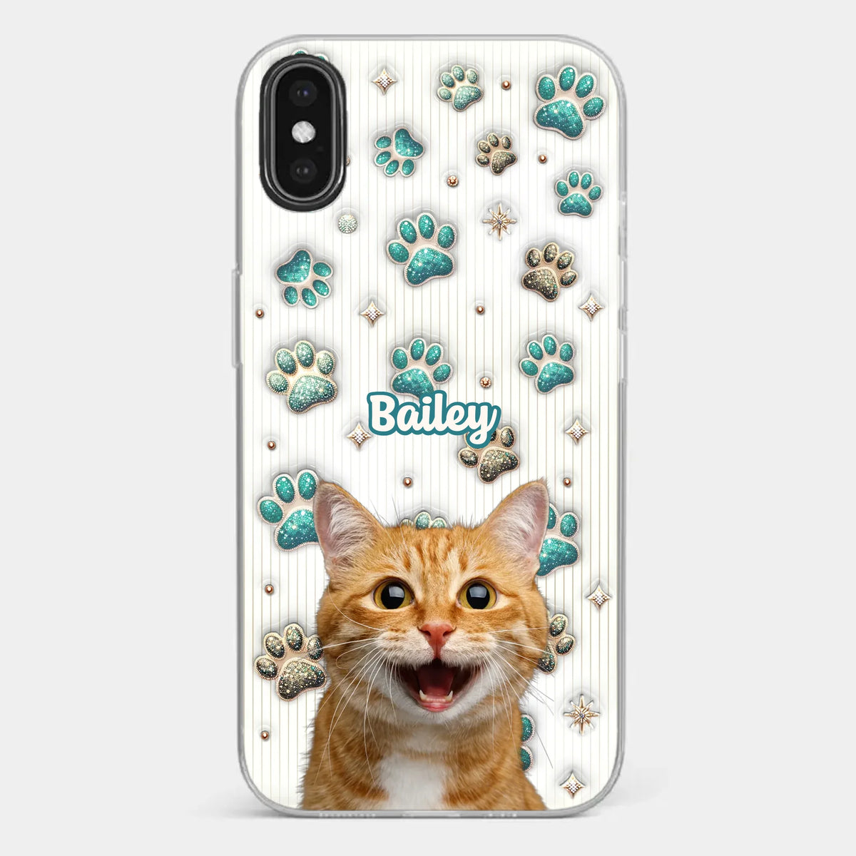 Custom Photo Cuteness Overload In Every Call - Dog & Cat Personalized Custom 3D Inflated Effect Printed Clear Phone Case - Gift For Pet Owners, Pet Lover