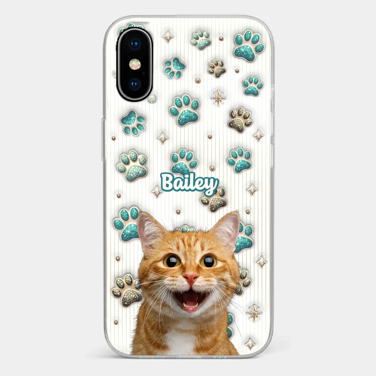 Custom Photo Cuteness Overload In Every Call - Dog & Cat Personalized Custom 3D Inflated Effect Printed Clear Phone Case - Gift For Pet Owners, Pet Lover