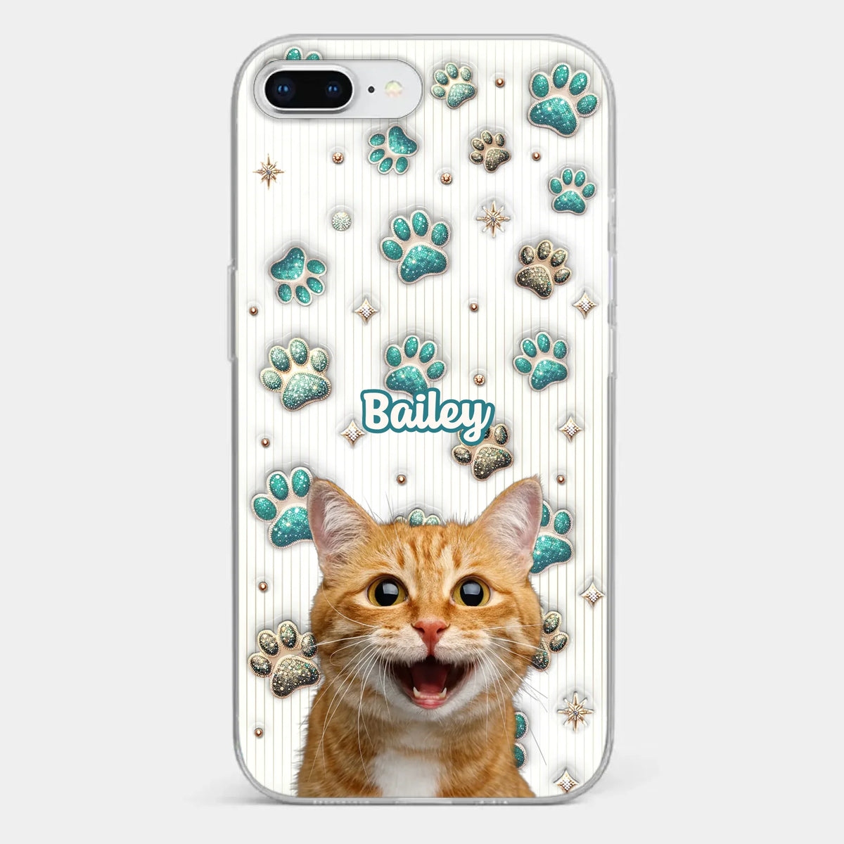 Custom Photo Cuteness Overload In Every Call - Dog & Cat Personalized Custom 3D Inflated Effect Printed Clear Phone Case - Gift For Pet Owners, Pet Lover