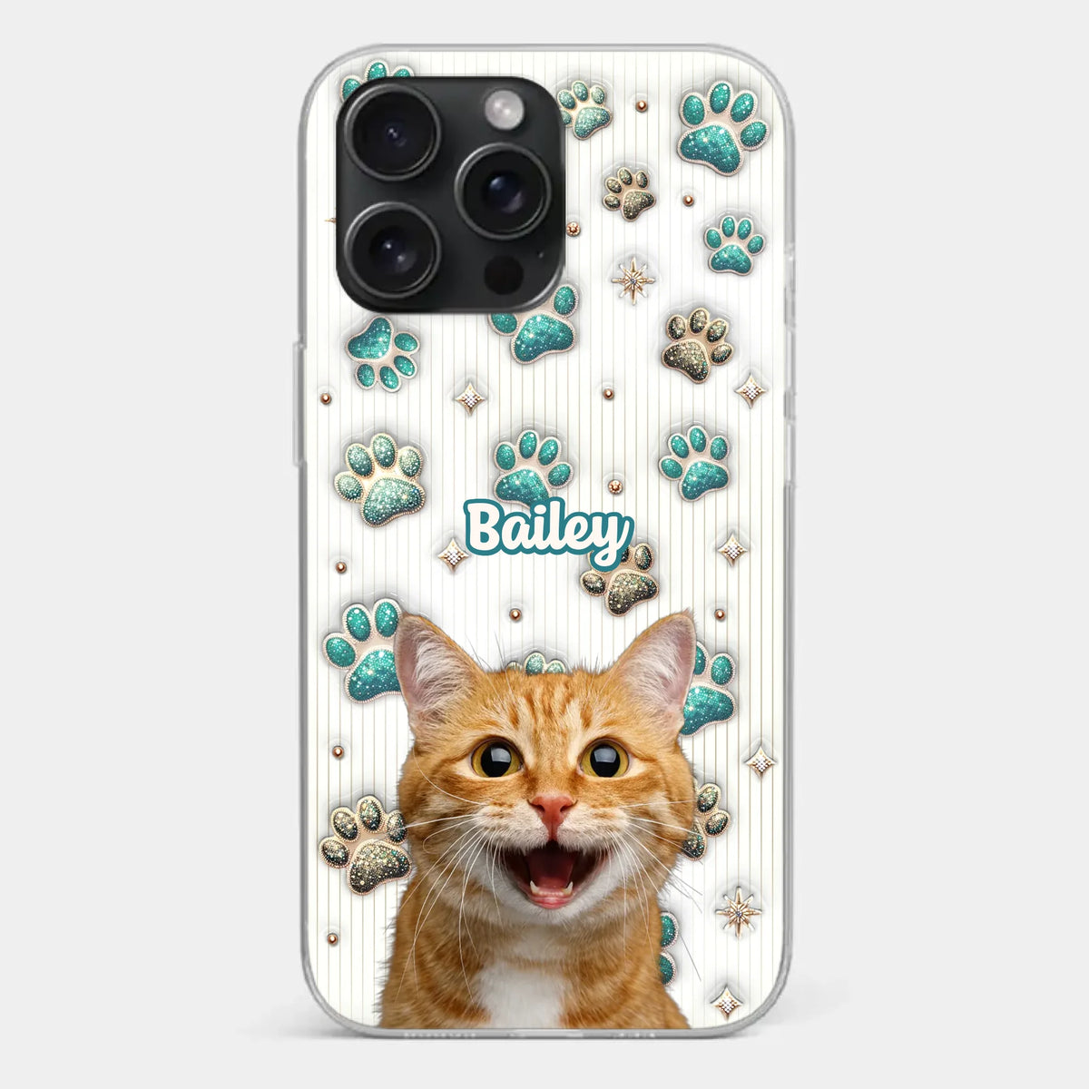 Custom Photo Cuteness Overload In Every Call - Dog & Cat Personalized Custom 3D Inflated Effect Printed Clear Phone Case - Gift For Pet Owners, Pet Lover