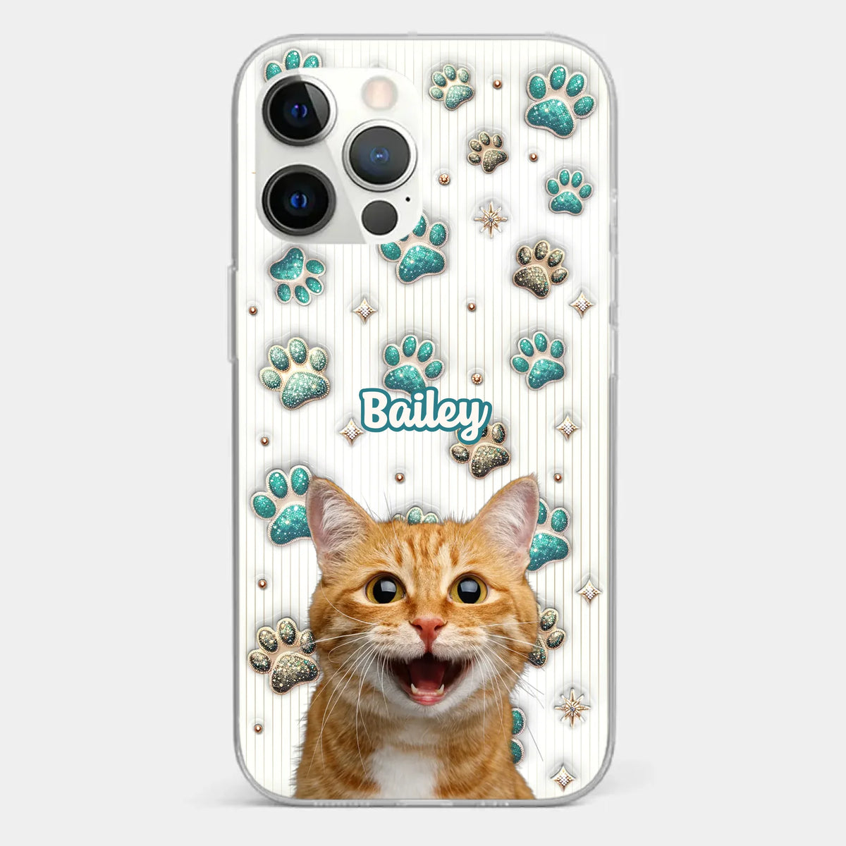 Custom Photo Cuteness Overload In Every Call - Dog & Cat Personalized Custom 3D Inflated Effect Printed Clear Phone Case - Gift For Pet Owners, Pet Lover