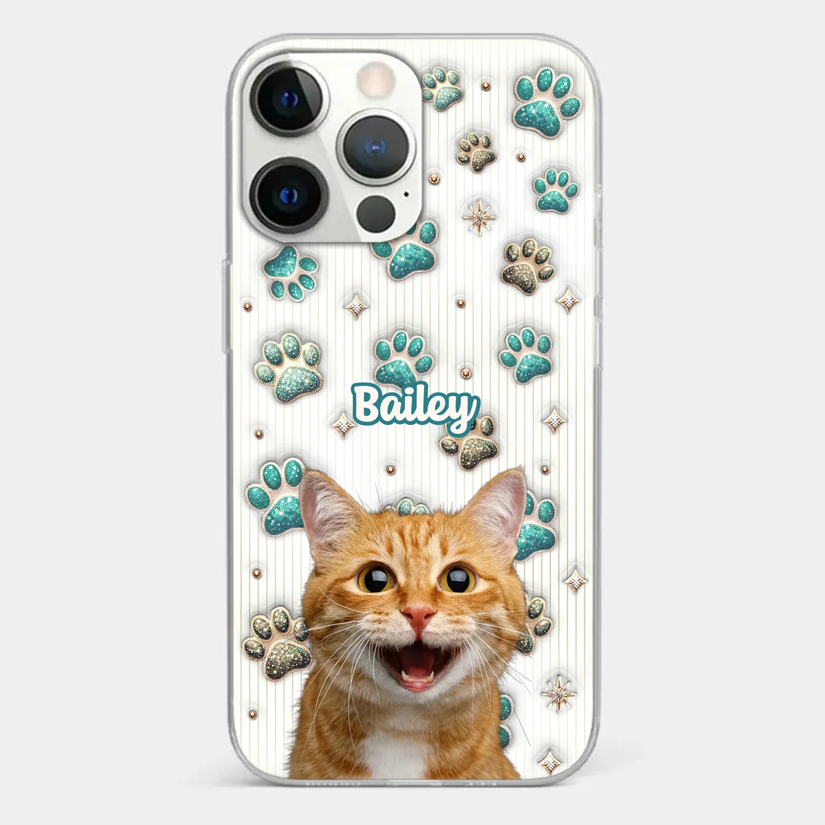 Custom Photo Cuteness Overload In Every Call - Dog & Cat Personalized Custom 3D Inflated Effect Printed Clear Phone Case - Gift For Pet Owners, Pet Lover