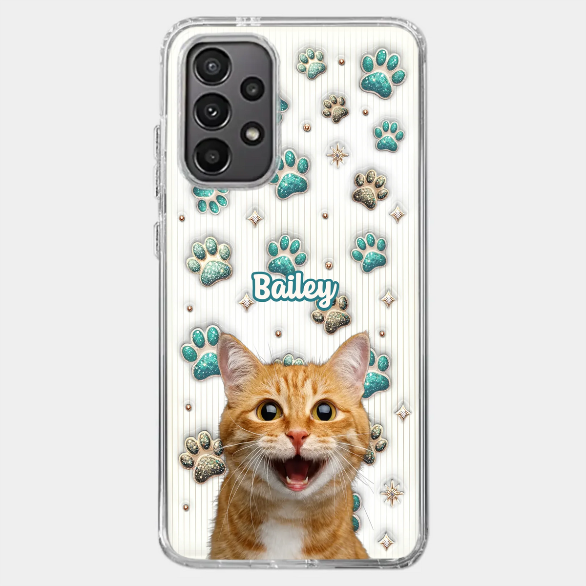 Custom Photo Cuteness Overload In Every Call - Dog & Cat Personalized Custom 3D Inflated Effect Printed Clear Phone Case - Gift For Pet Owners, Pet Lover