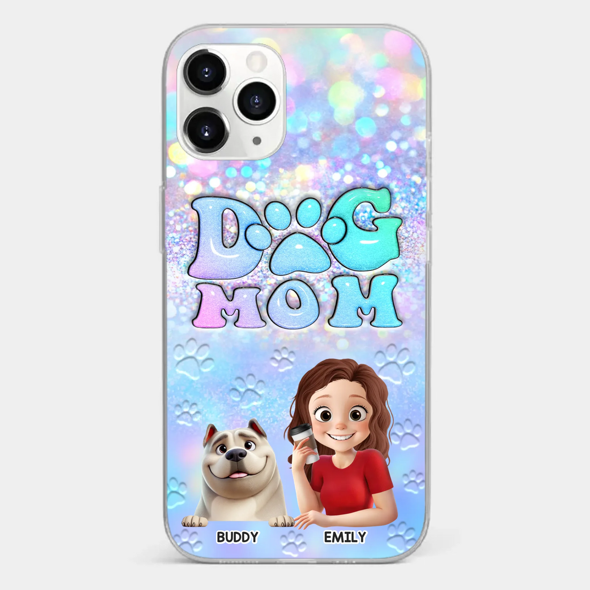 She’s The Mom, I’m The Boss - Dog Personalized Custom Clear Phone Case - Mother's Day, Gift For Pet Owners, Pet Lovers