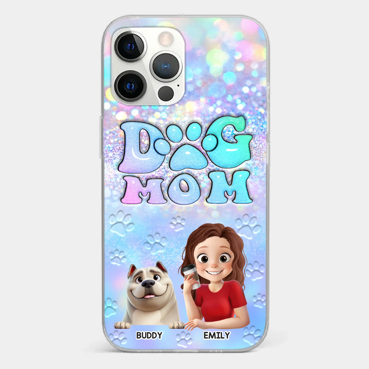 She’s The Mom, I’m The Boss - Dog Personalized Custom Clear Phone Case - Mother's Day, Gift For Pet Owners, Pet Lovers