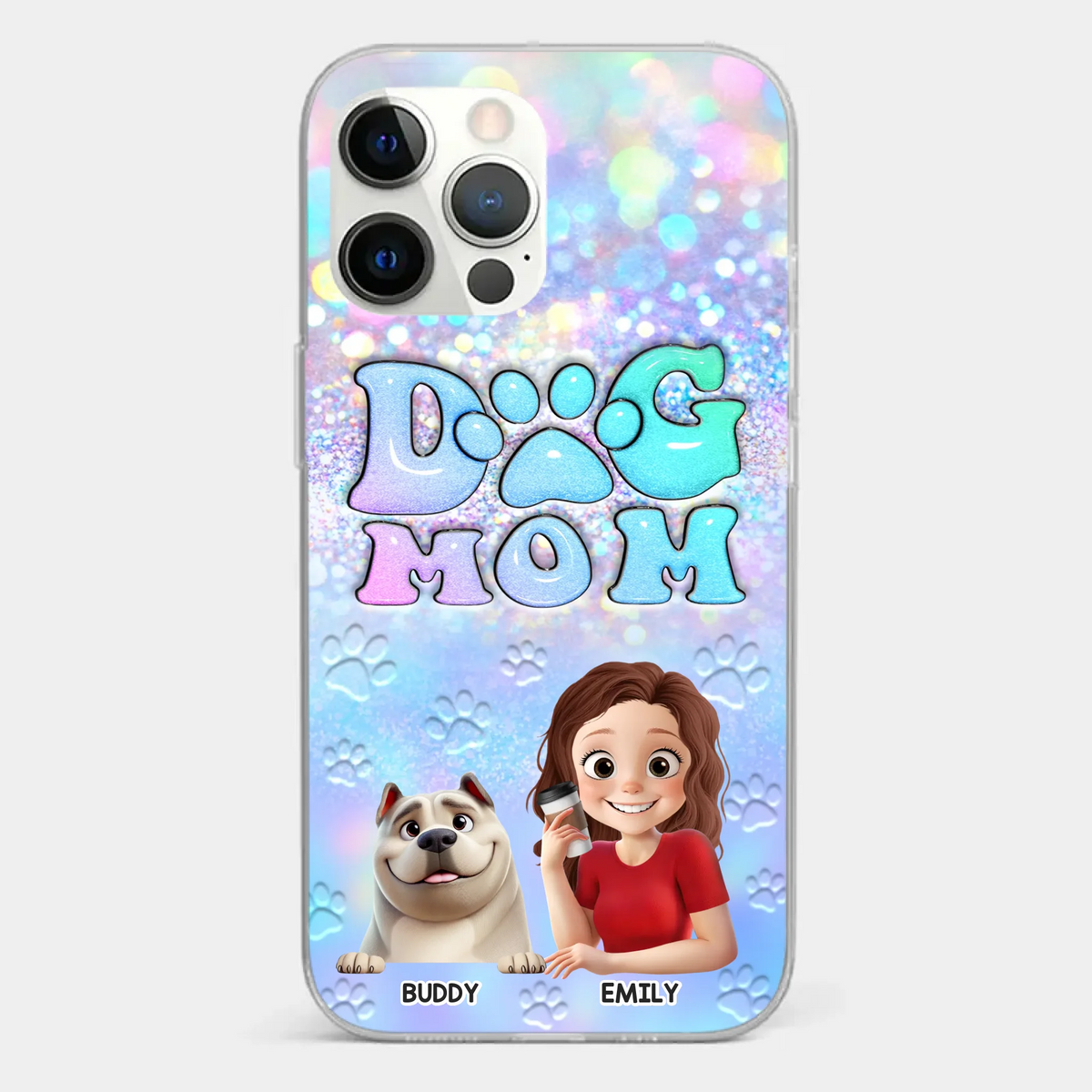 She’s The Mom, I’m The Boss - Dog Personalized Custom Clear Phone Case - Mother's Day, Gift For Pet Owners, Pet Lovers