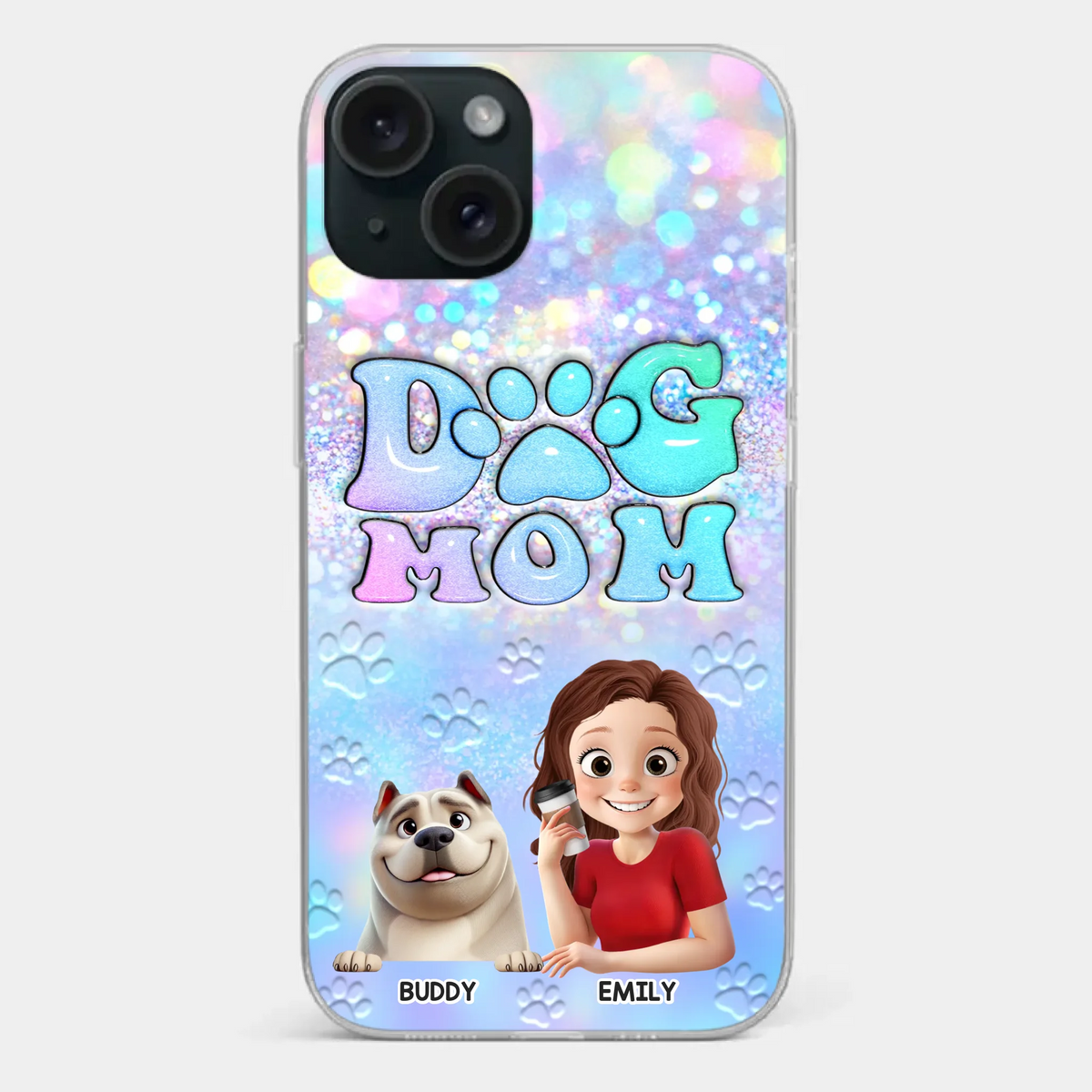 She’s The Mom, I’m The Boss - Dog Personalized Custom Clear Phone Case - Mother's Day, Gift For Pet Owners, Pet Lovers