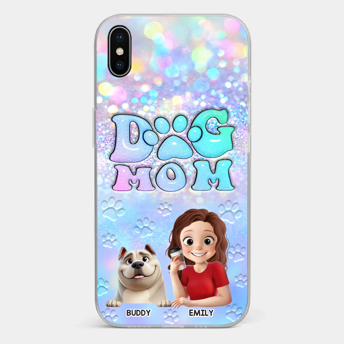 She’s The Mom, I’m The Boss - Dog Personalized Custom Clear Phone Case - Mother's Day, Gift For Pet Owners, Pet Lovers