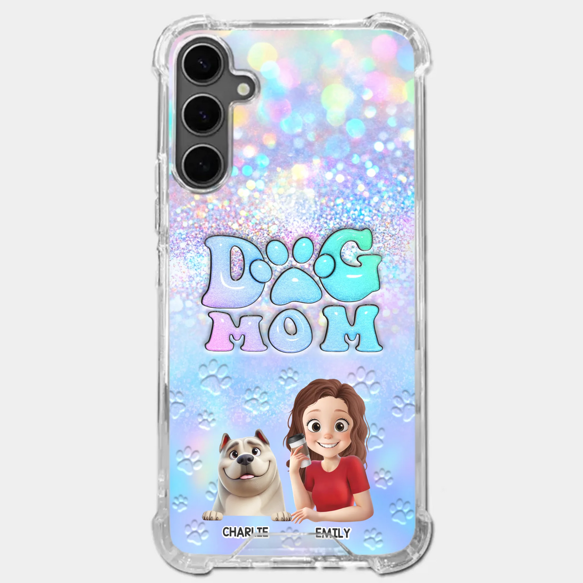 She’s The Mom, I’m The Boss - Dog Personalized Custom Clear Phone Case - Mother's Day, Gift For Pet Owners, Pet Lovers