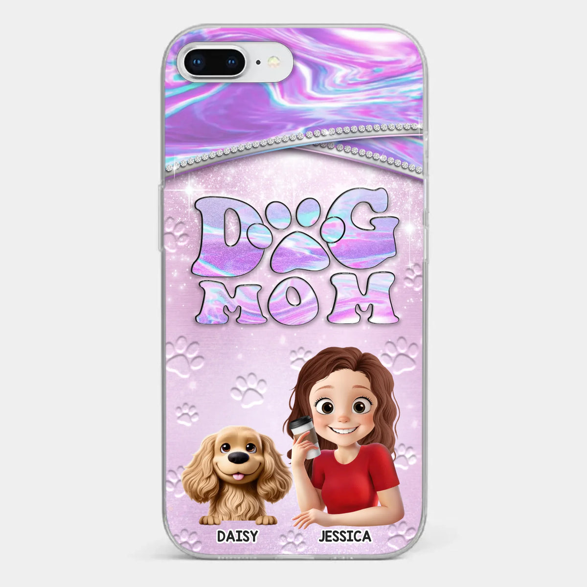 Dog Mom Mode, Always On - Dog Personalized Custom Clear Phone Case - Mother's Day, Gift For Pet Owners, Pet Lovers