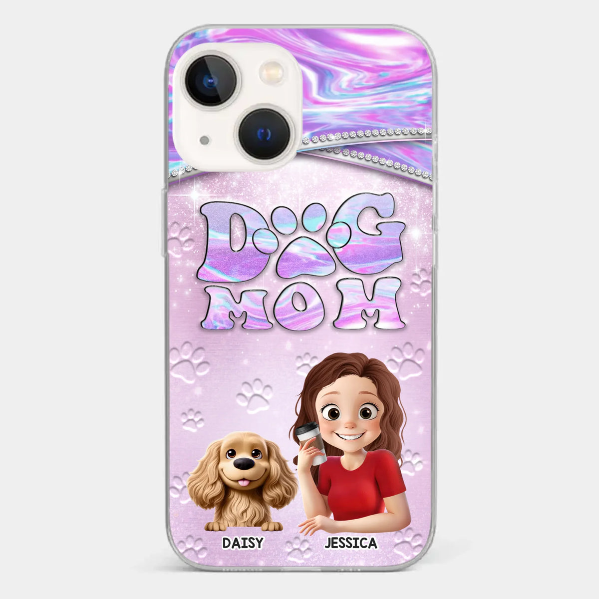 Dog Mom Mode, Always On - Dog Personalized Custom Clear Phone Case - Mother's Day, Gift For Pet Owners, Pet Lovers