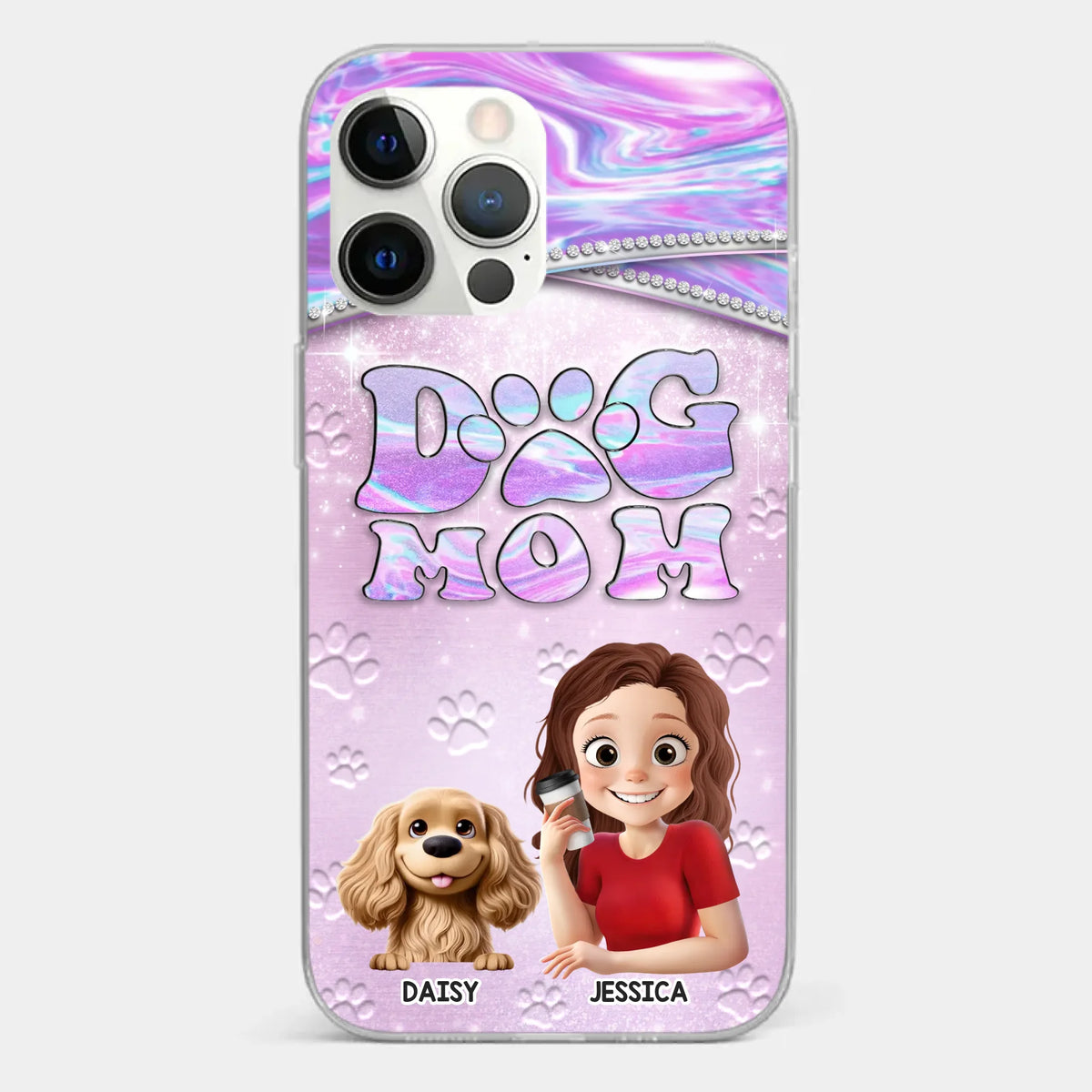 Dog Mom Mode, Always On - Dog Personalized Custom Clear Phone Case - Mother's Day, Gift For Pet Owners, Pet Lovers