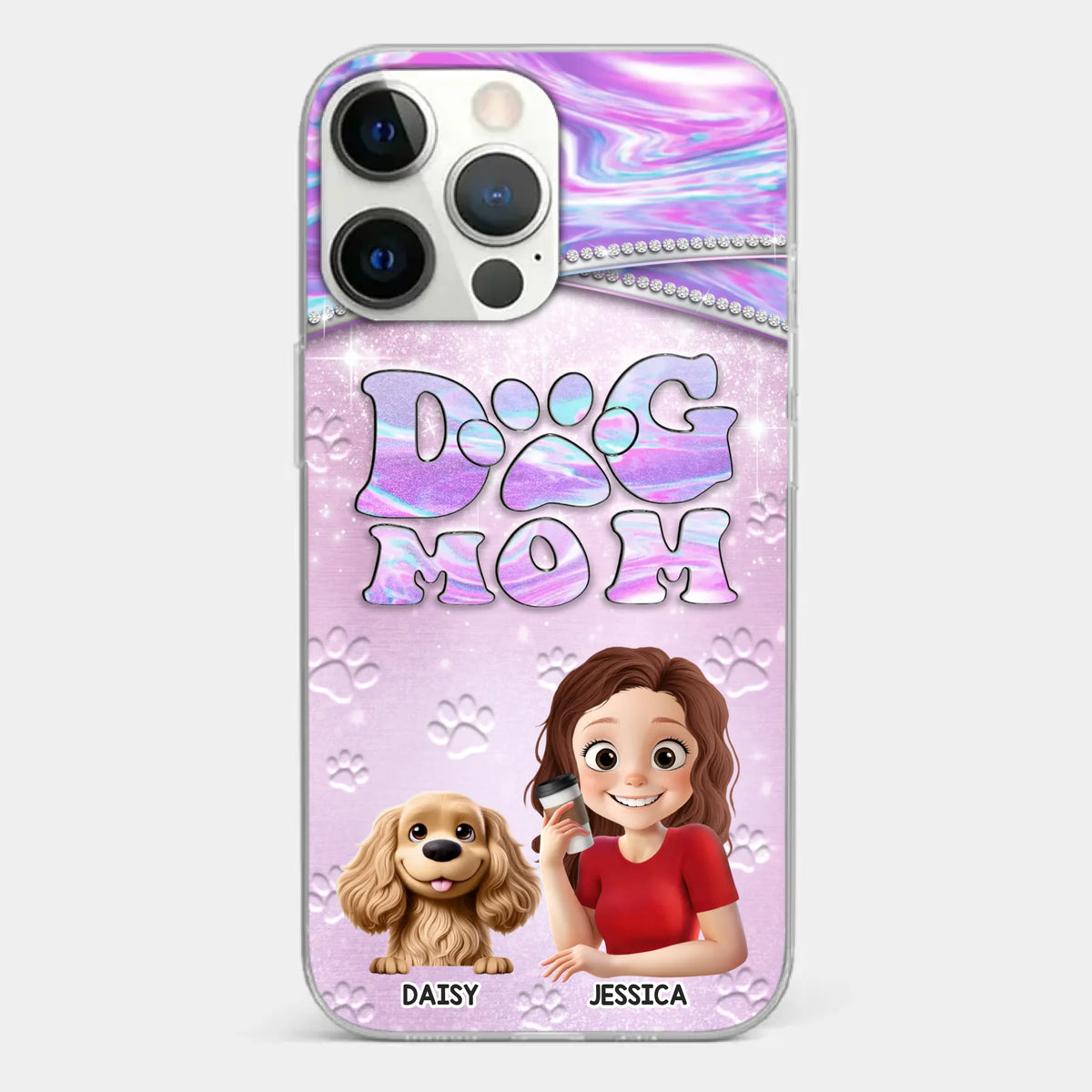 Dog Mom Mode, Always On - Dog Personalized Custom Clear Phone Case - Mother's Day, Gift For Pet Owners, Pet Lovers