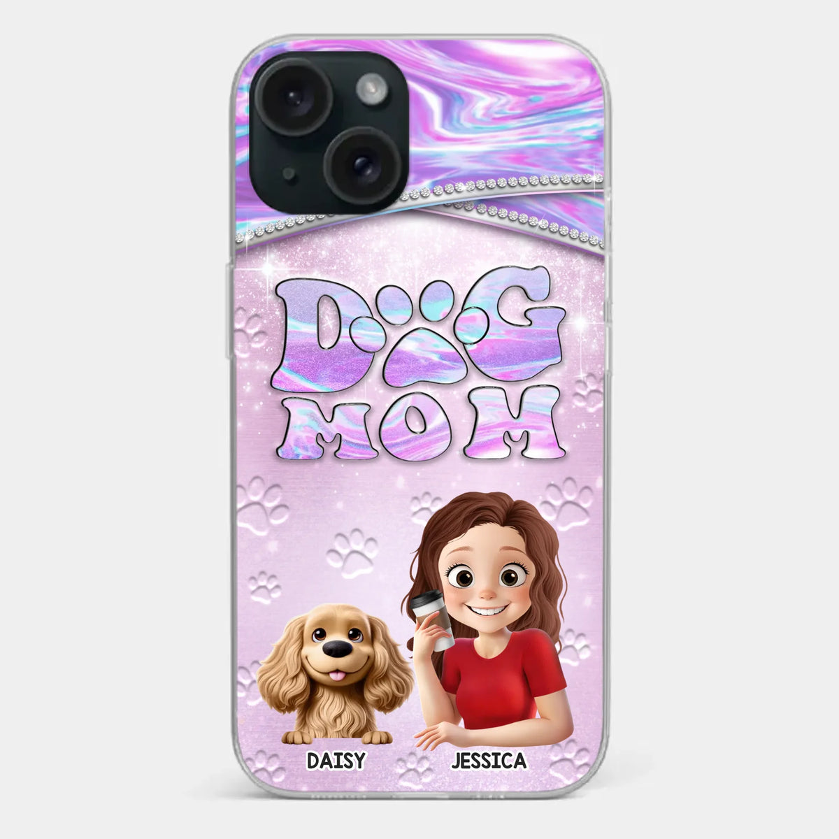 Dog Mom Mode, Always On - Dog Personalized Custom Clear Phone Case - Mother's Day, Gift For Pet Owners, Pet Lovers