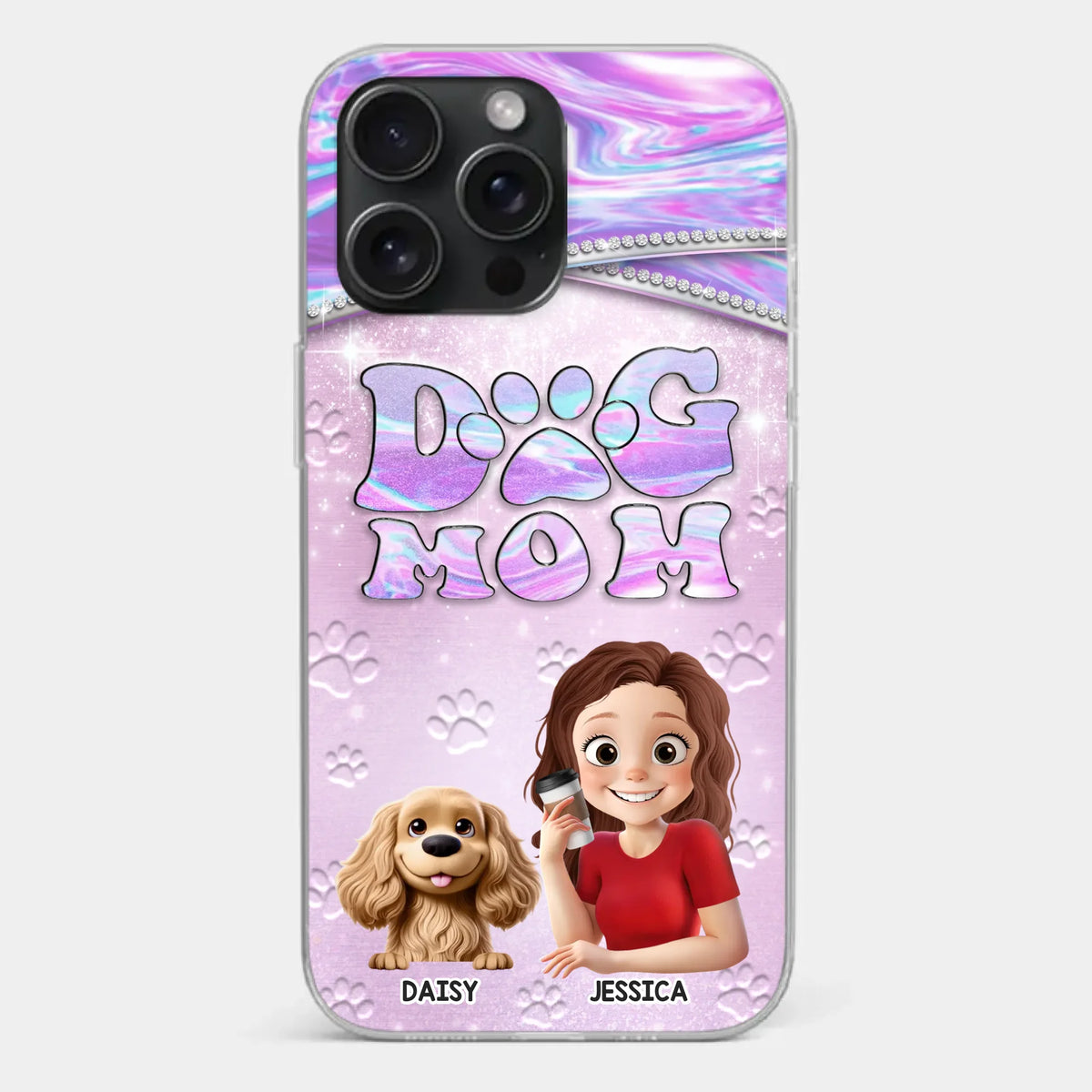 Dog Mom Mode, Always On - Dog Personalized Custom Clear Phone Case - Mother's Day, Gift For Pet Owners, Pet Lovers