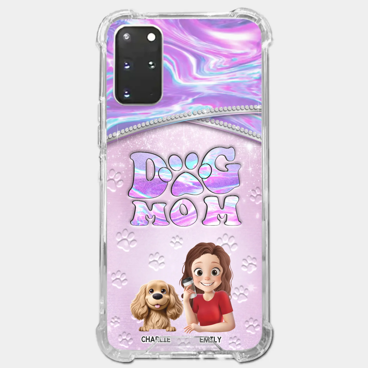 Dog Mom Mode, Always On - Dog Personalized Custom Clear Phone Case - Mother's Day, Gift For Pet Owners, Pet Lovers