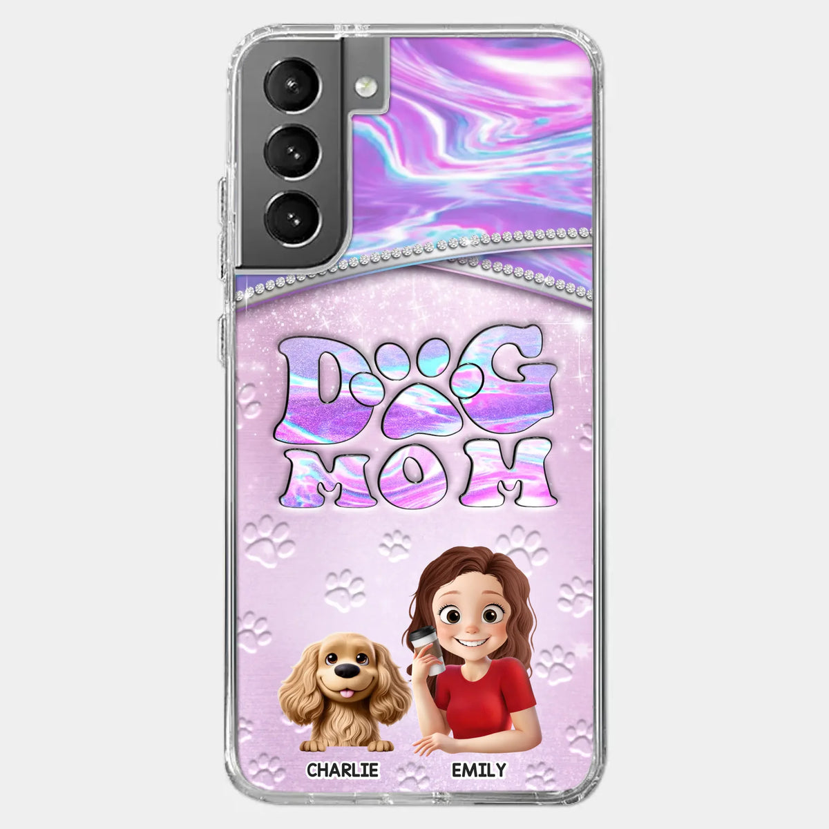 Dog Mom Mode, Always On - Dog Personalized Custom Clear Phone Case - Mother's Day, Gift For Pet Owners, Pet Lovers