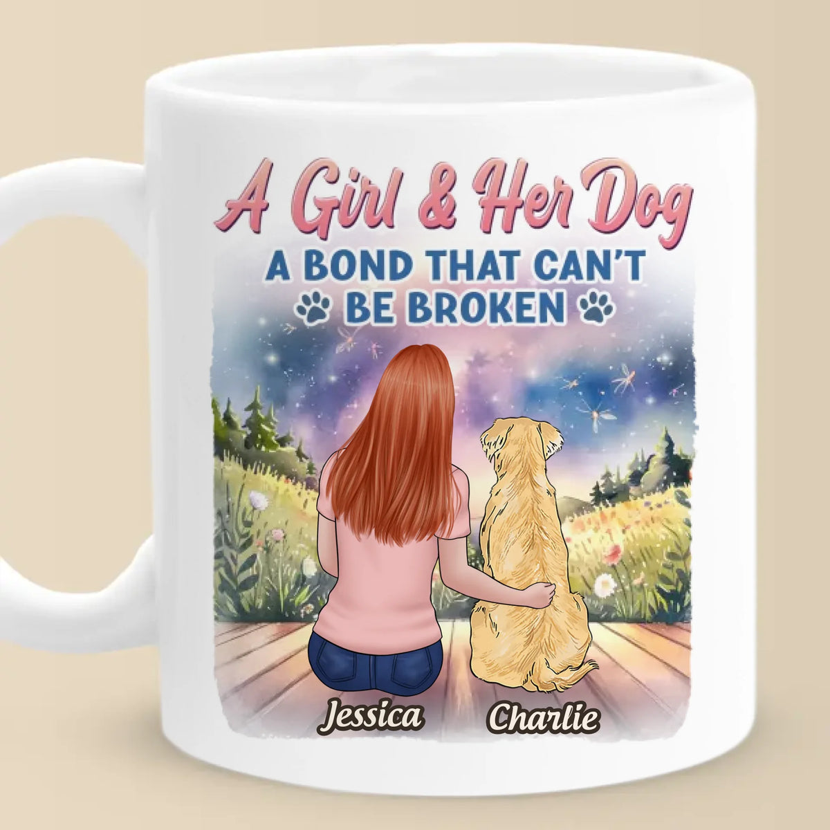 Unspoken Love, Unbreakable Bond - Dog Personalized Custom Mug - Mother's Day, Gift For Pet Owners, Pet Lovers