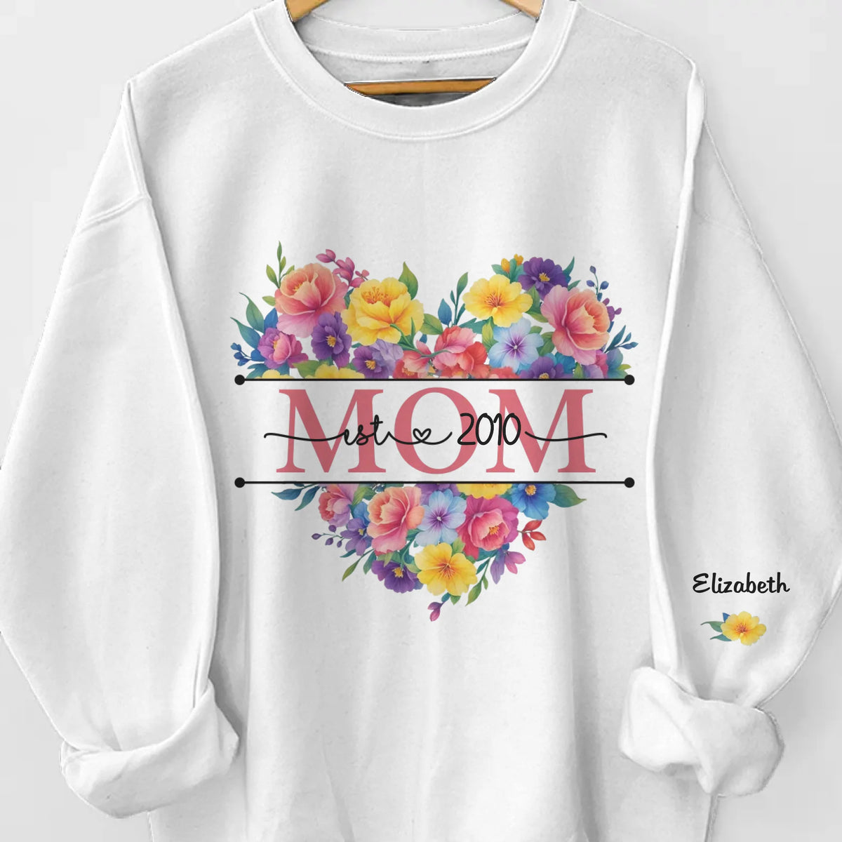 You Are Our Sunshine - Family Personalized Custom Unisex Sweatshirt, Hoodie With Design On Sleeve - Mother's Day, Gift For Mom, Grandma