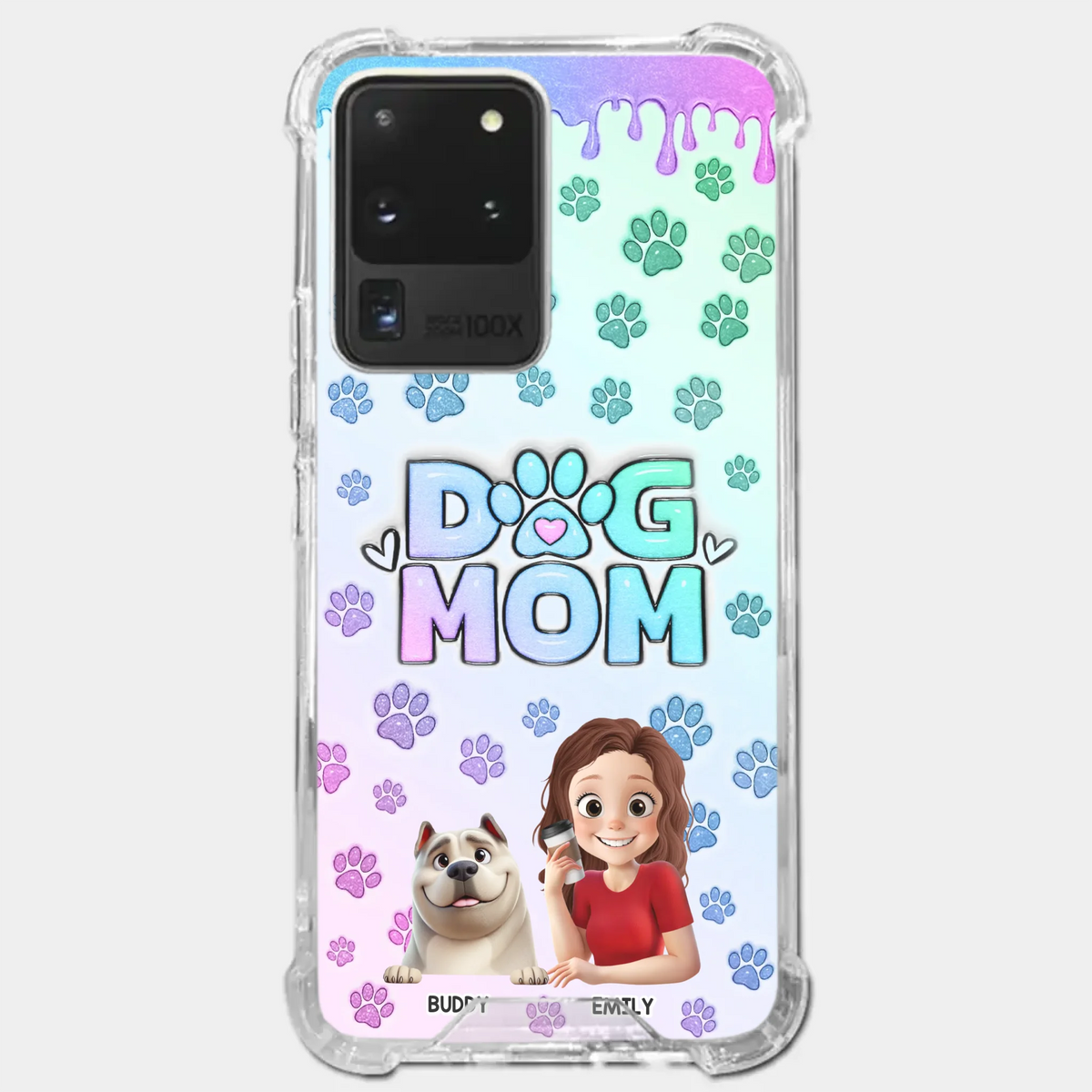 My Best Friend Has Paws - Dog Personalized Custom 3D Inflated Effect Printed Clear Phone Case - Gift For Pet Owners, Pet Lover
