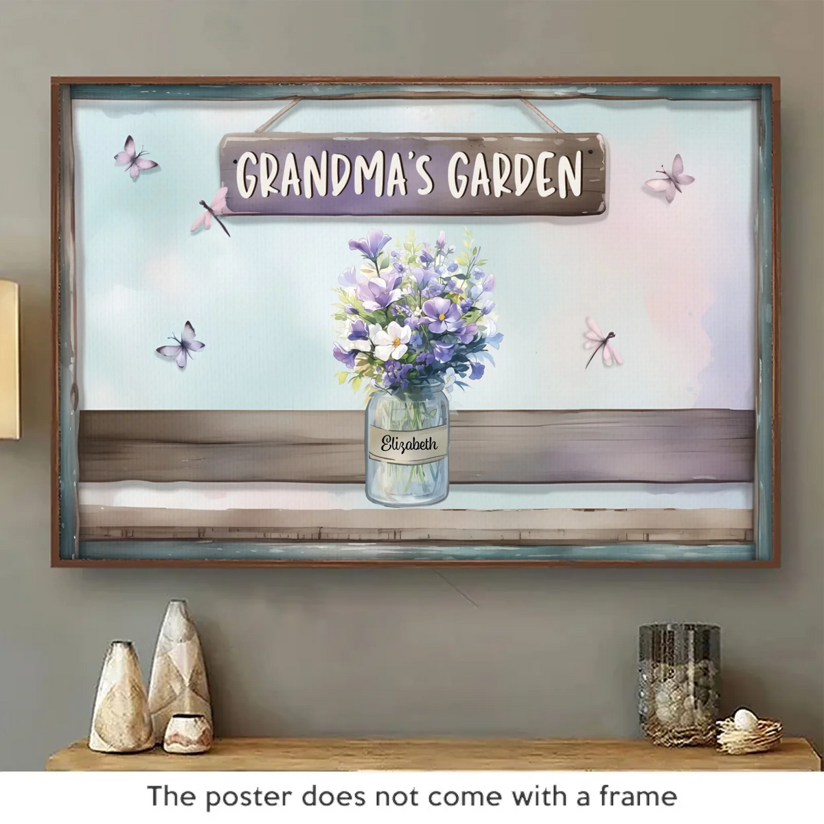 Carrying Love Everywhere - Family Personalized Custom Horizontal Poster - Mother's Day, Gift For Mom, Grandma