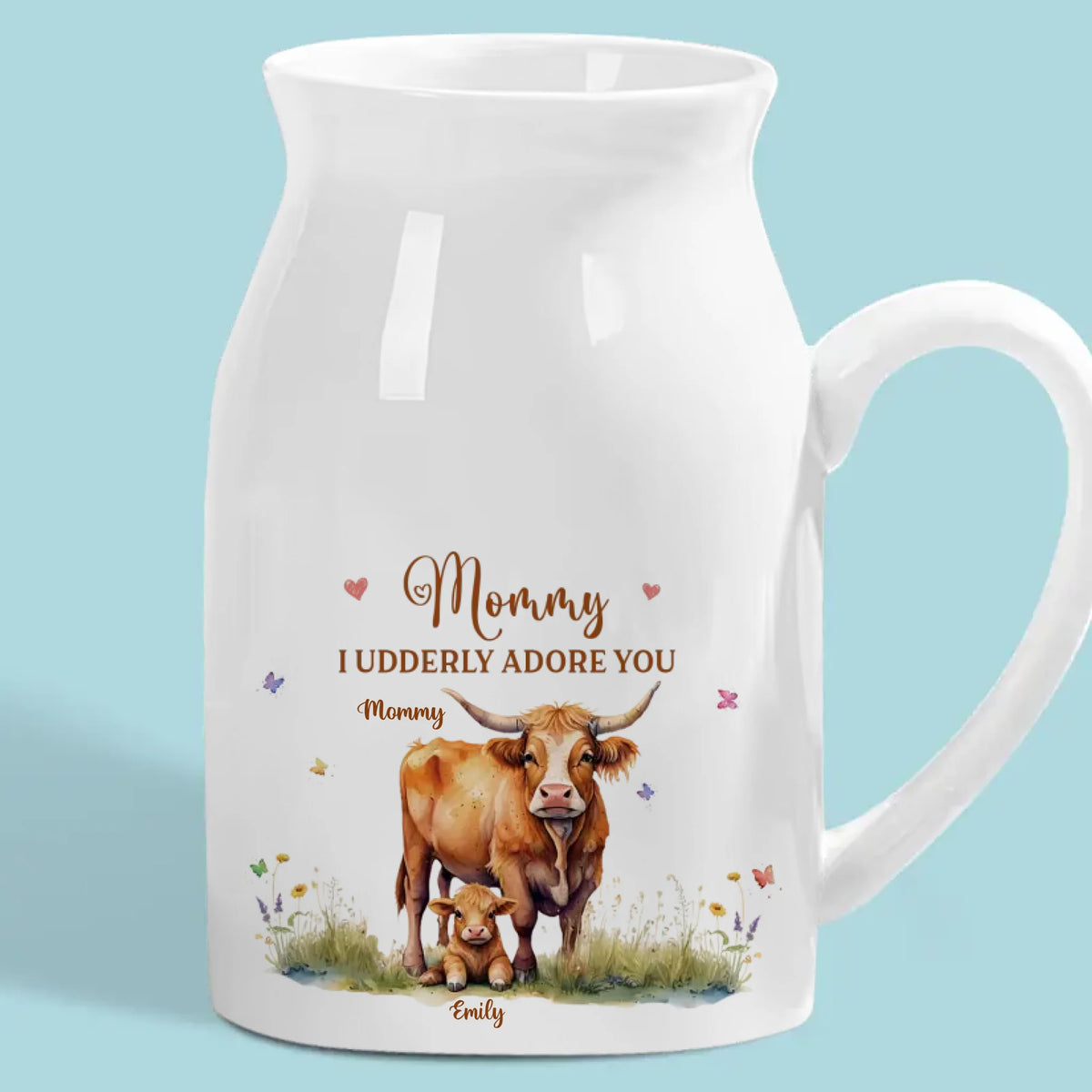 You Are Our Everything, Mom - Family Personalized Custom Home Decor Flower Vase - Mother's Day, House Warming Gift For Mom, Daughter